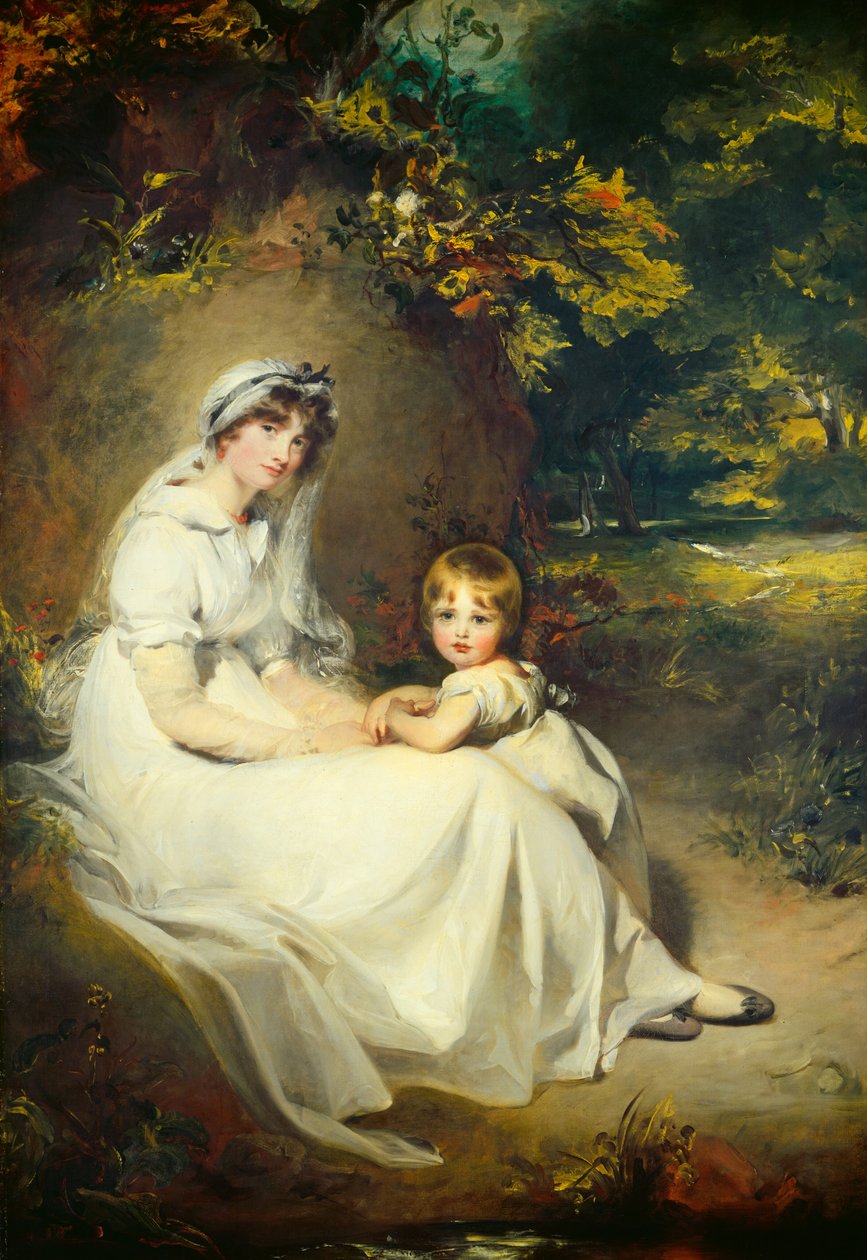 Mary Templetown女士和她的长子 作者 托马斯劳伦斯爵士