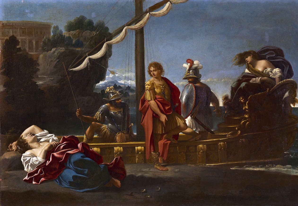 Renaud 告别 Armida - Torquato Tasso dit Le Tasse（1544-1595）从 La Jerusalem Liberee 拍摄的主题 - Rinaldo 告别 Armida，Badalocchio, Sisto（1585-c. 1647）。 布面油画 作者 西斯托·巴达洛基奥