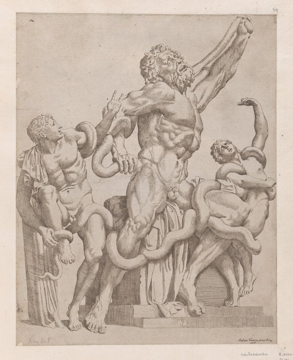 Speculum Romanae Magnificentiae：Laocoon, 1561., 1561. 作者 西斯托·巴达洛基奥