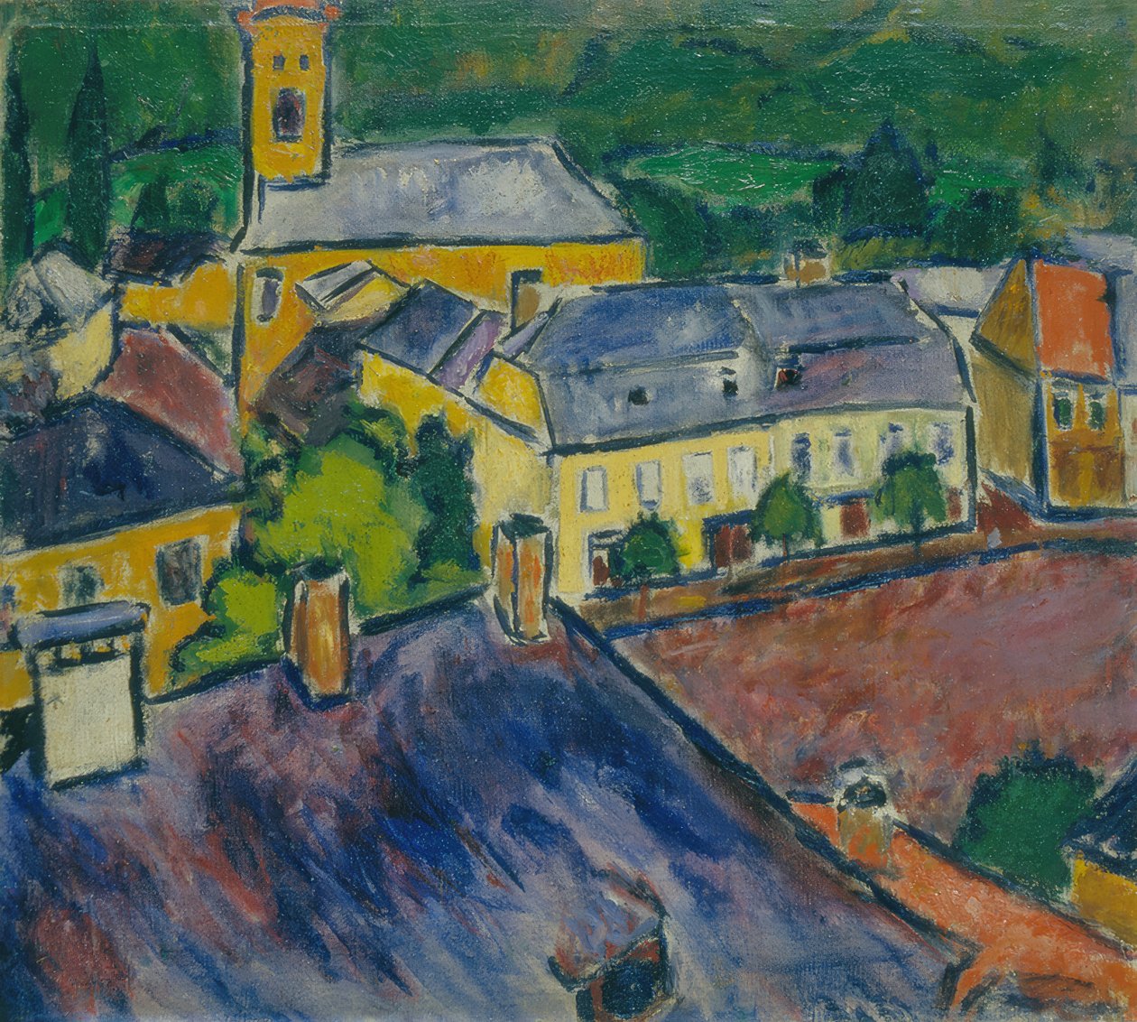 Stadtansicht, 1910 作者 桑多·加林贝蒂（SándorGalimberti）