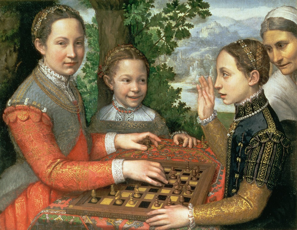 国际象棋游戏，1555年 作者 Sofonisba Anguissola