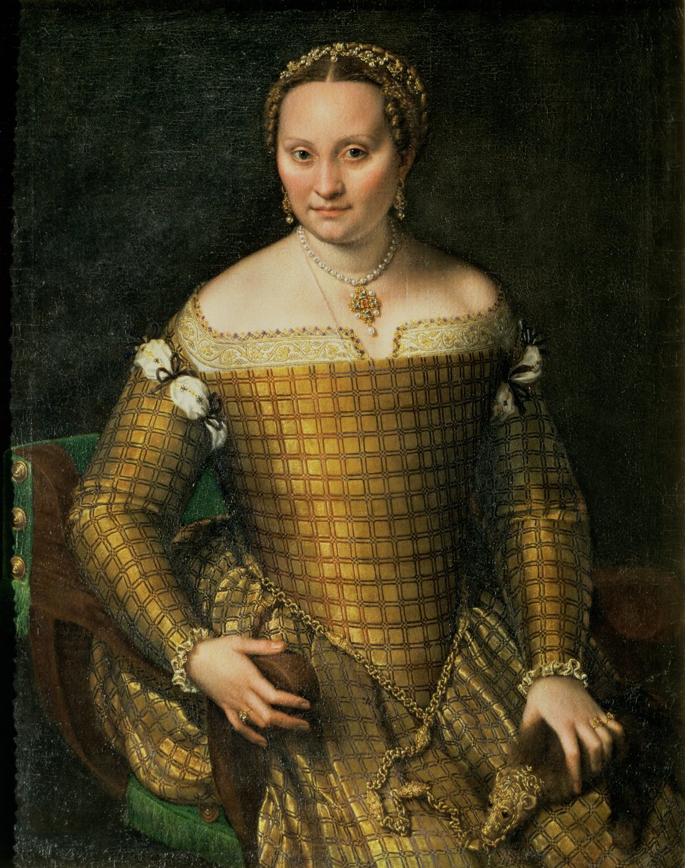 艺术家的母亲，比安卡Ponzoni Anguisciola，1557年的肖像 作者 Sofonisba Anguissola