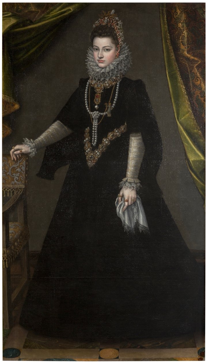 德文：Infantin Isabella Clara Eugenia (1566-1633) 伊莎贝拉-克拉拉-尤金妮亚女皇肖像 作者 Sofonisba Anguissola
