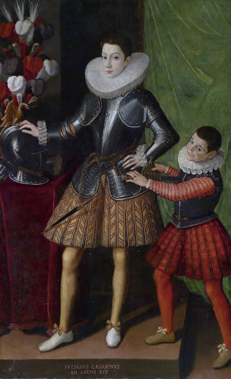 Giuliano Cesarini (junior) (1466-1510), age 14 ans - Peinture de Sofonisba Anguissola (ca. 1532-1625) - ca 1586 - 布面油画 - 186x115 - 私人收藏 作者 Sofonisba Anguissola