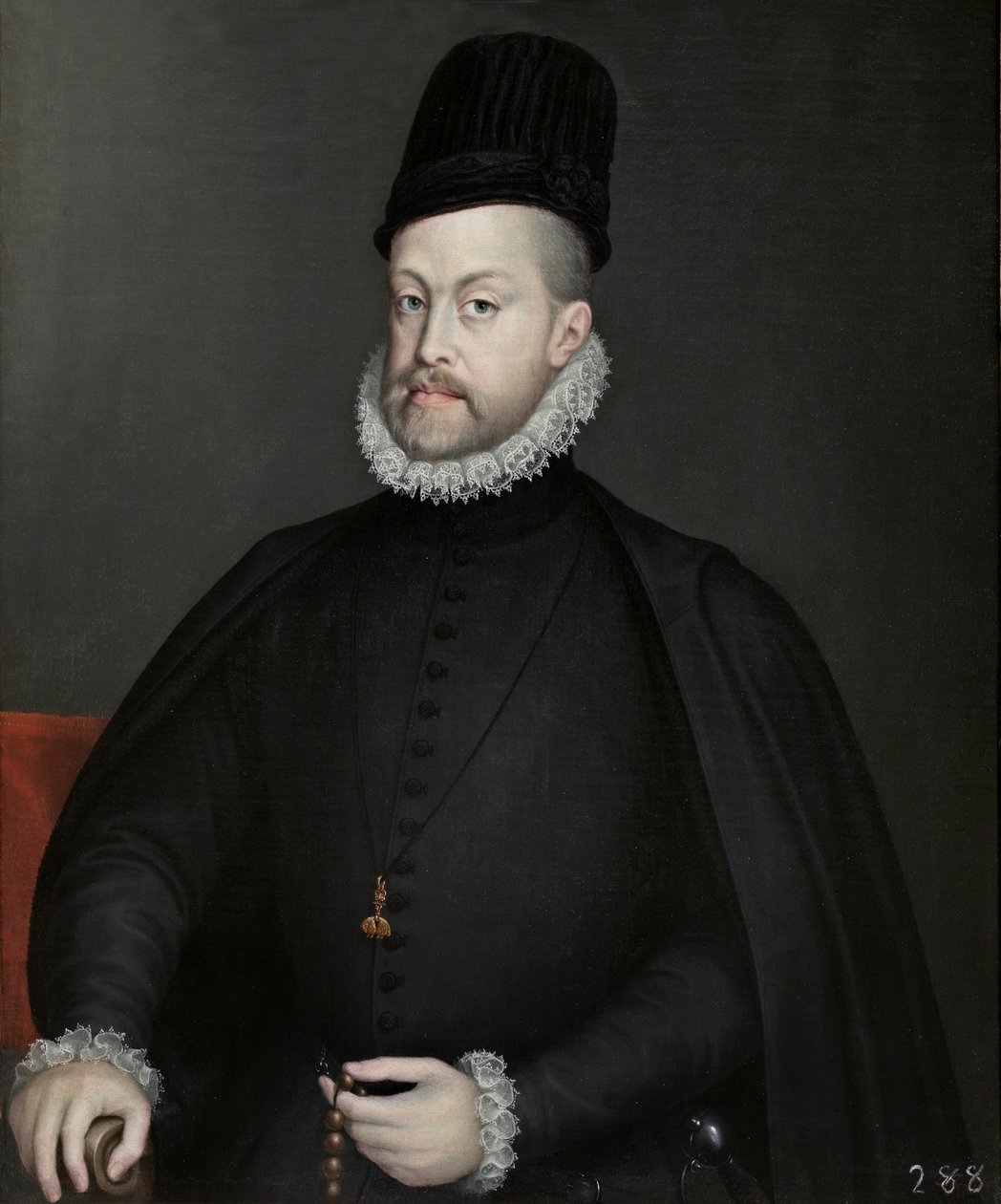 菲利普二世肖像 作者 Sofonisba Anguissola