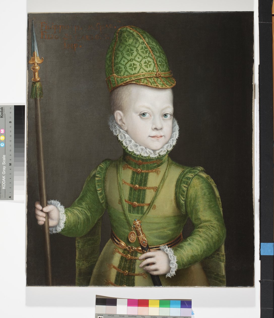一个男孩的画象西班牙法院的，c.1565-70 作者 Sofonisba Anguissola