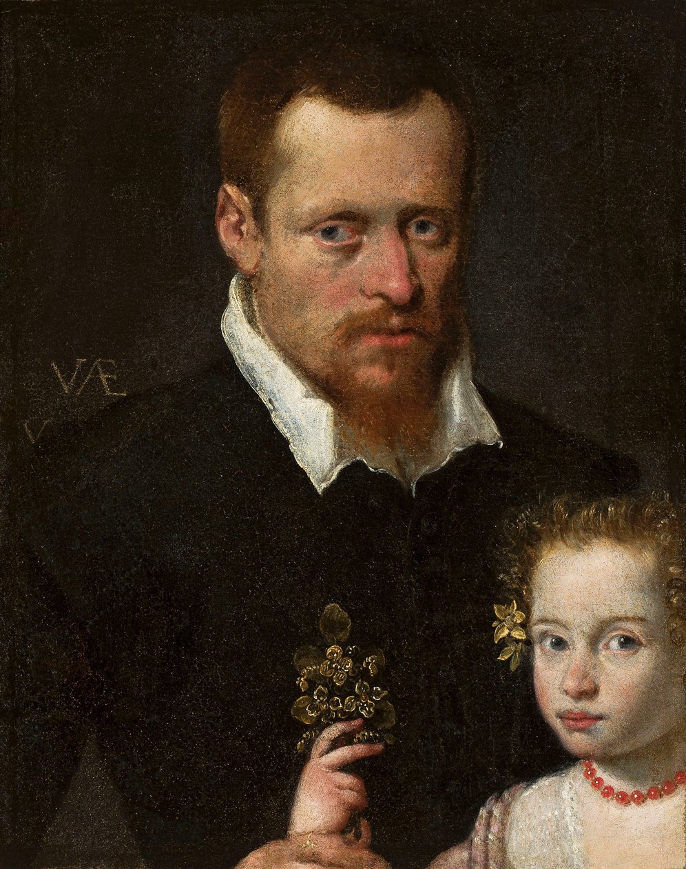 男子与女儿的肖像 作者 Sofonisba Anguissola