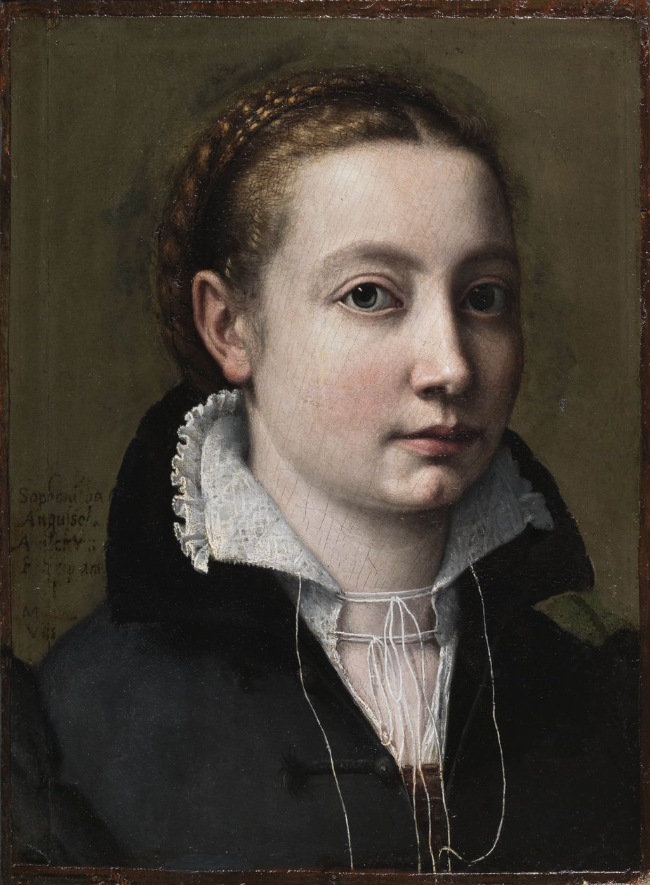 自画像》，1558年。 作者 Sofonisba Anguissola