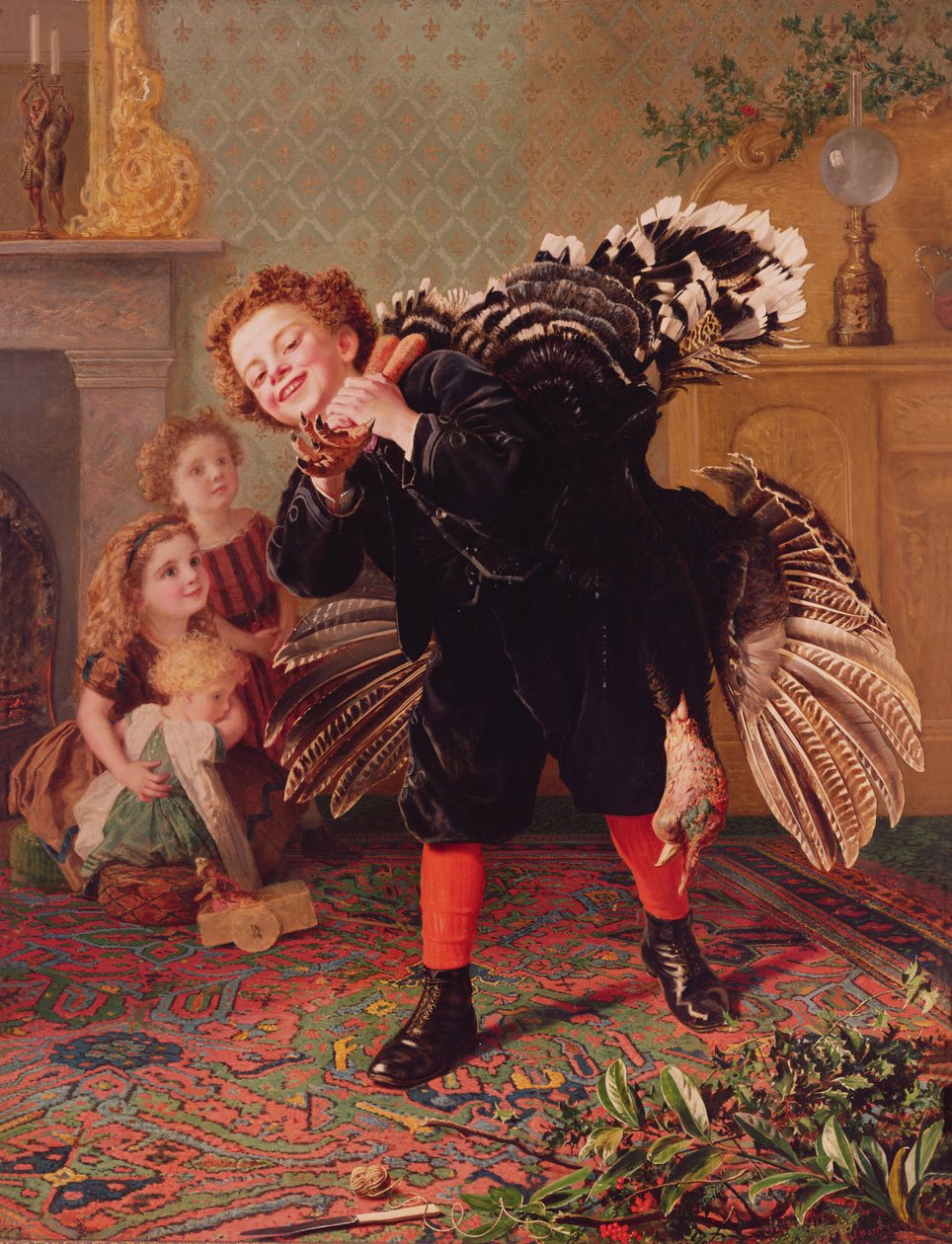 这里来了Gobbler ...，c.1877 作者 索菲（Sophie Gengembre）安德森（Anderson）