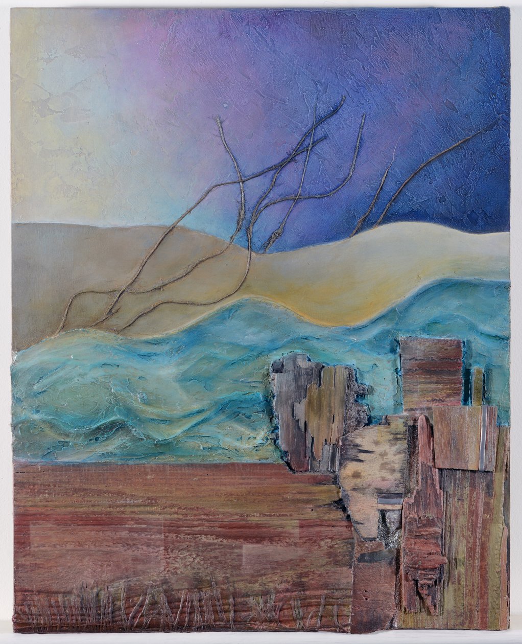 三联画（混合媒介） 作者 苏菲·哈克