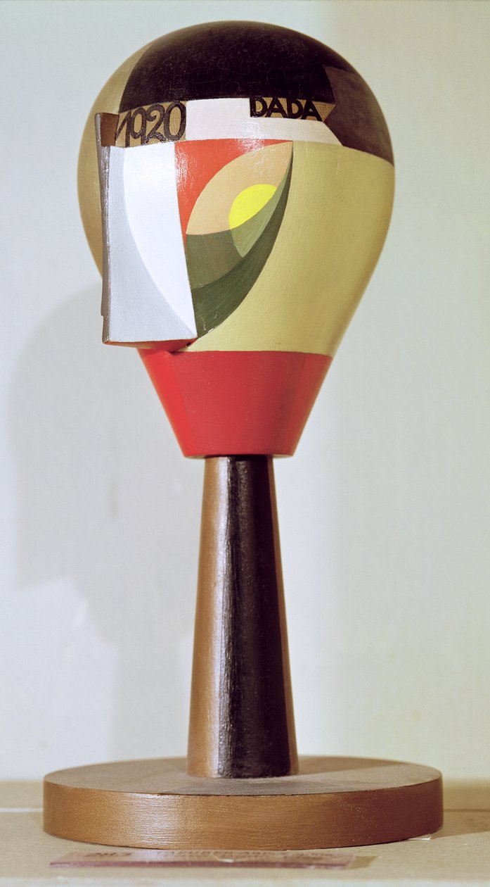 达达头，1920年（漆木） 作者 索菲·陶伯·阿普