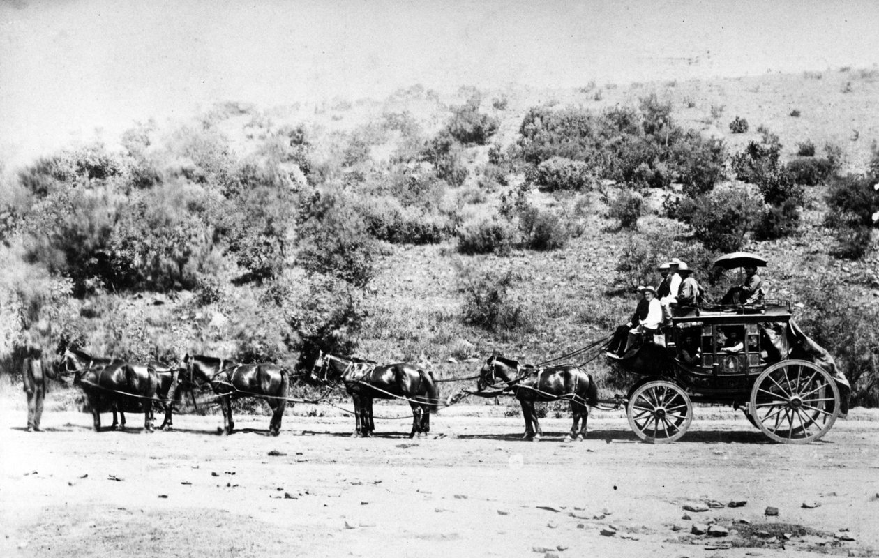 驿马车进入比勒陀利亚，c.1895 作者 南非摄影师