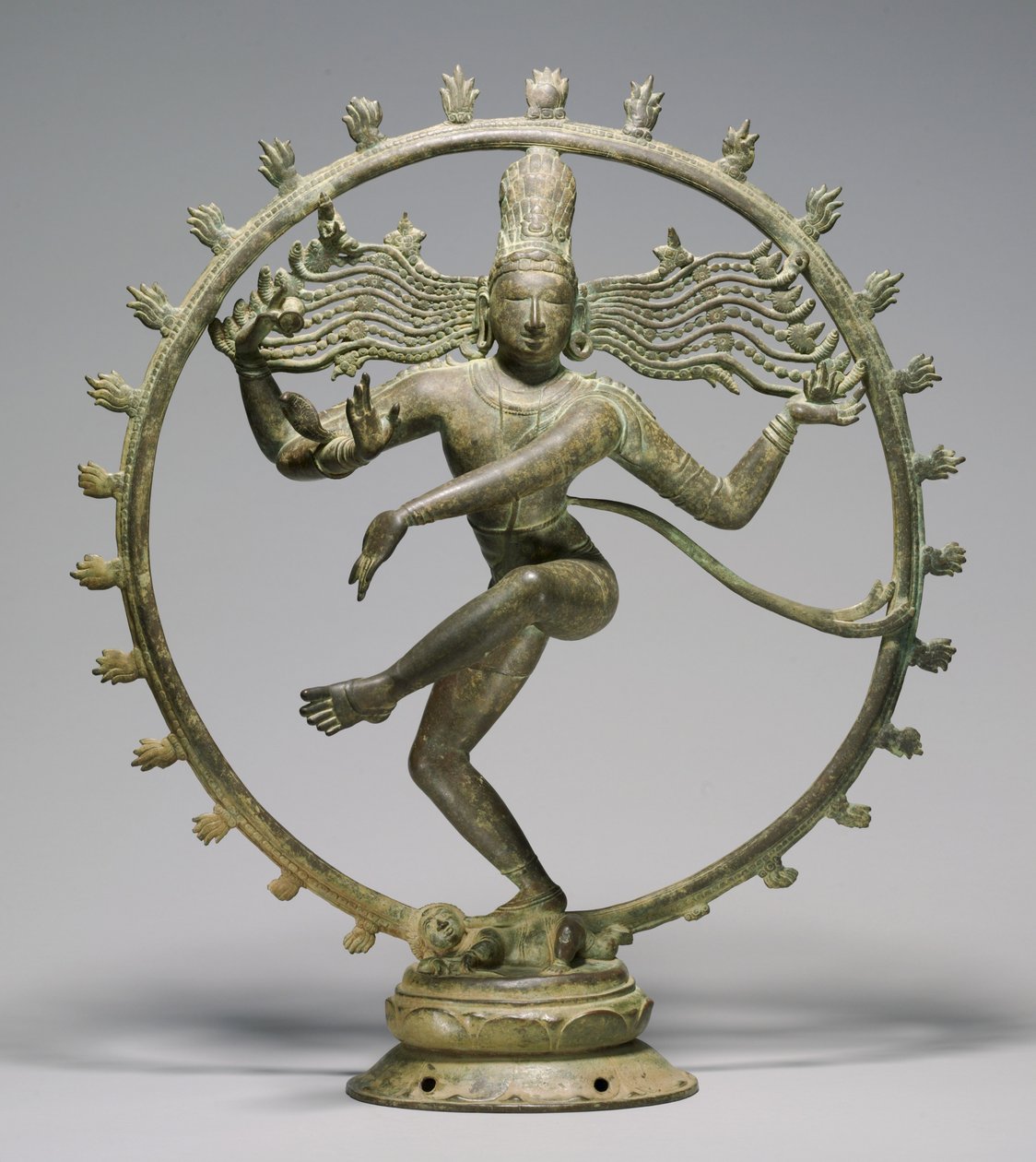 湿婆（Shiva），舞蹈之王（Nataraja），乔拉时代（约10至11世纪，青铜） 作者 南印度学校