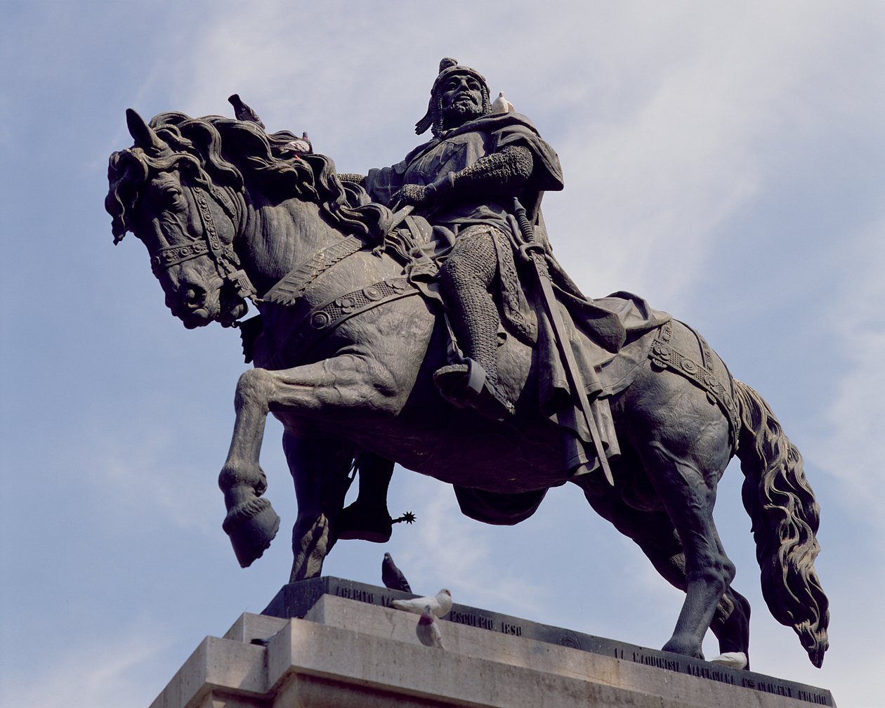 Jaime I（1208-76）El Conquistador，1890年（青铜）骑马雕像 作者 西班牙语学校