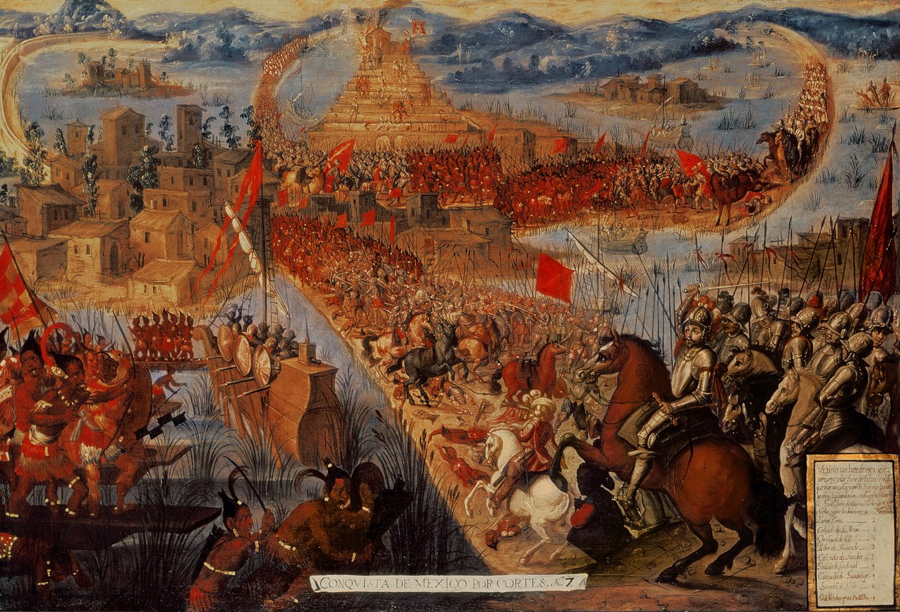征服Tenochtitlan，来自“征服墨西哥”系列 作者 西班牙语学校