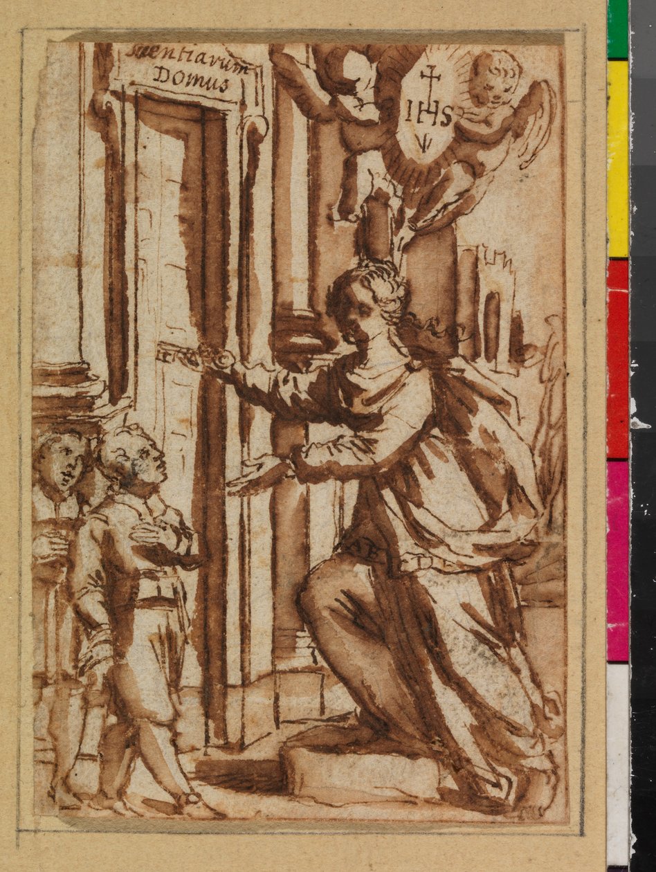 扫盲打开了学习之门，原为“智慧打开了知识之门”，1575-1600年 作者 西班牙语学校