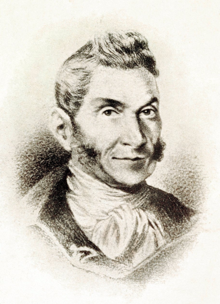 "巴托洛梅-何塞-加拉多-布兰科（1776-1852）肖像，西班牙知识分子" 19世纪（石版画 作者 西班牙语学校
