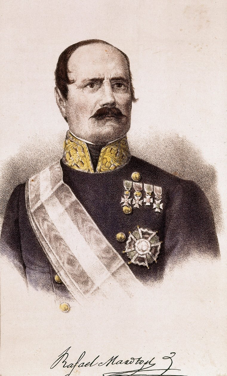 Portrait of Rafael Maroto (1783-1847),19th century (engraving) 作者 西班牙语学校