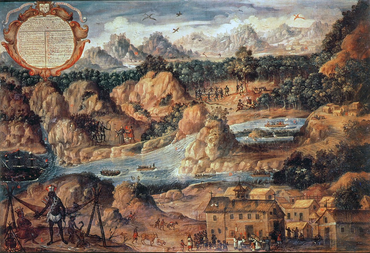1524 年征服危地马拉（油画） 作者 西班牙语学校
