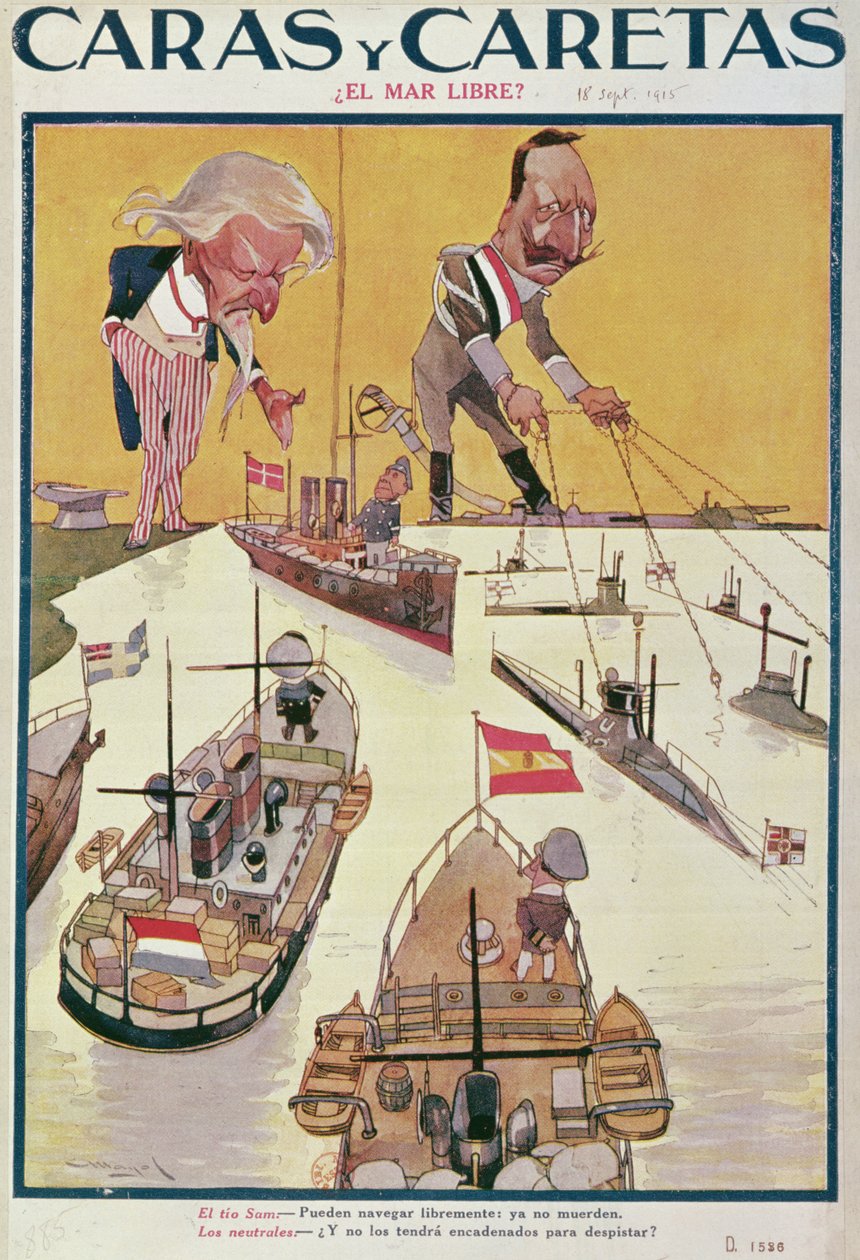 1915年第一次世界大战时的凯撒和山姆大叔 作者 西班牙语学校