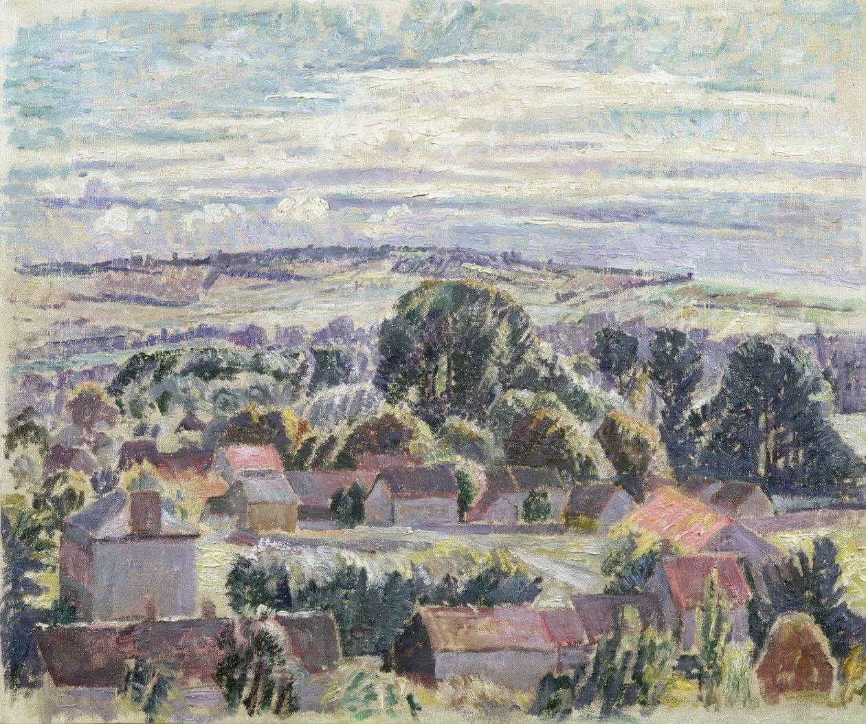 英国风景，c.1910 作者 斯宾塞·弗雷德里克·戈尔