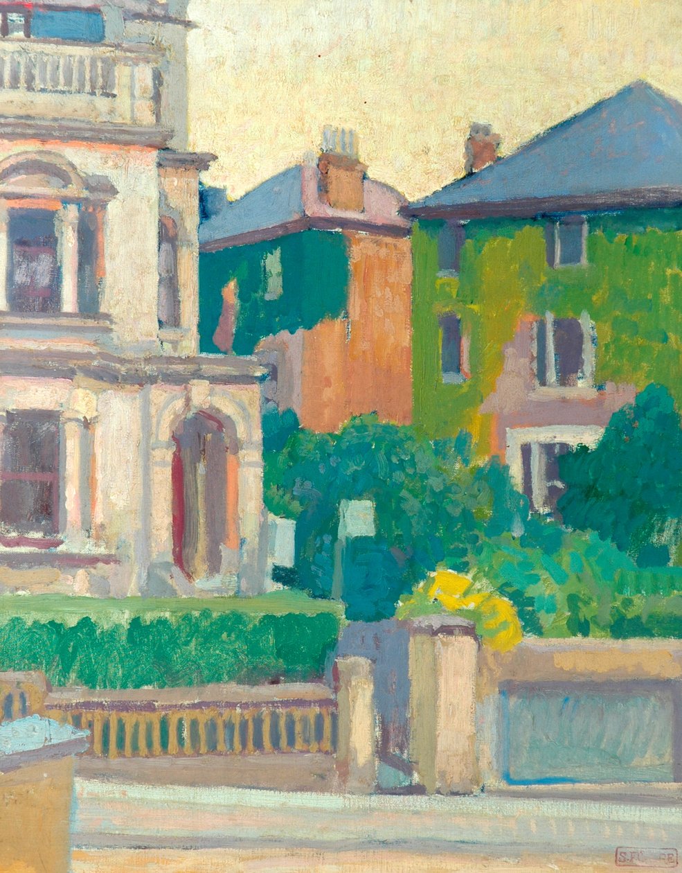 Suburban Street，1913-14 作者 斯宾塞·弗雷德里克·戈尔