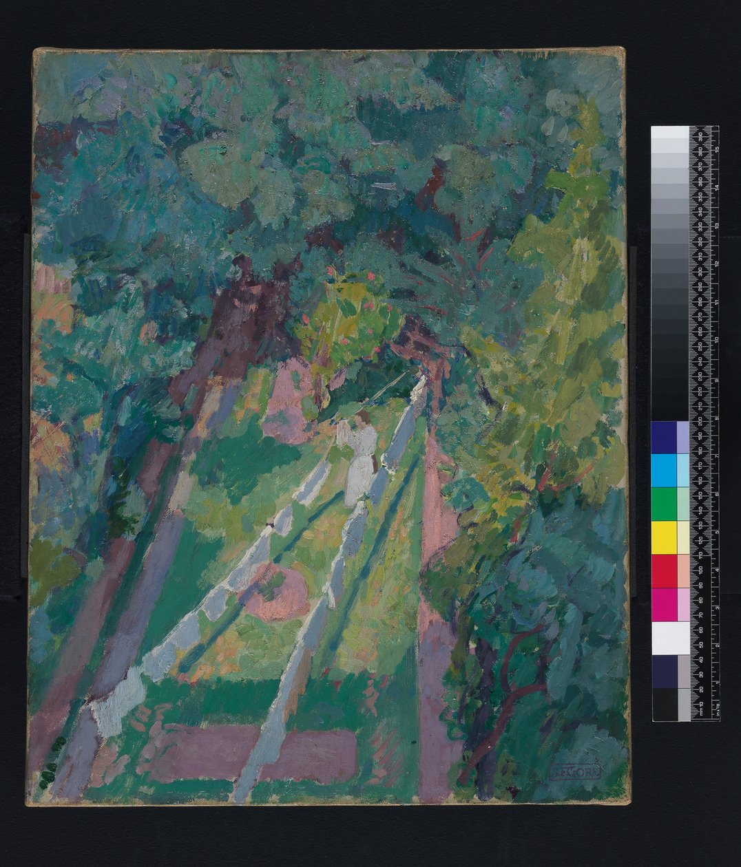 1914年之前，在列治文坎布连路6号的窗户上看风景 作者 斯宾塞·弗雷德里克·戈尔