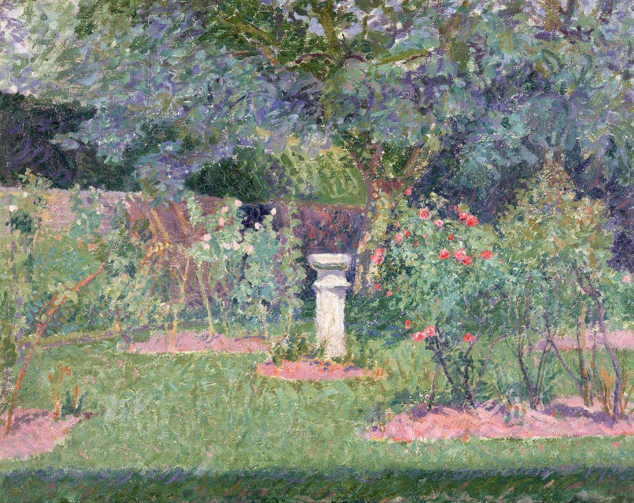 1908年，赫廷福德伯里的花园 作者 斯宾塞·弗雷德里克·戈尔