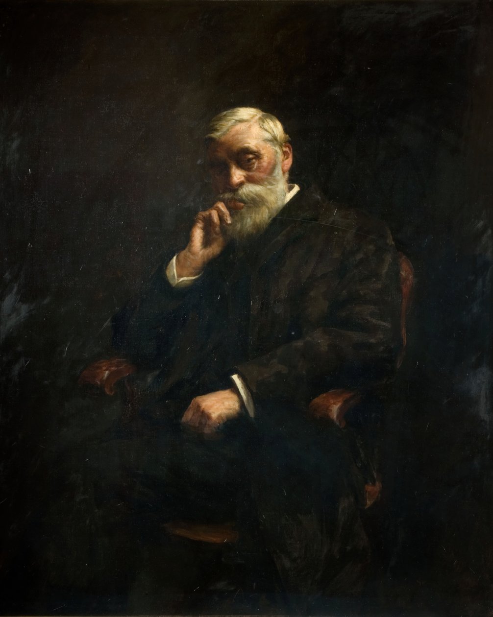G-J-约翰逊议员的肖像，1826-1912年，1895年。 作者 斯坦霍普 A 福布斯