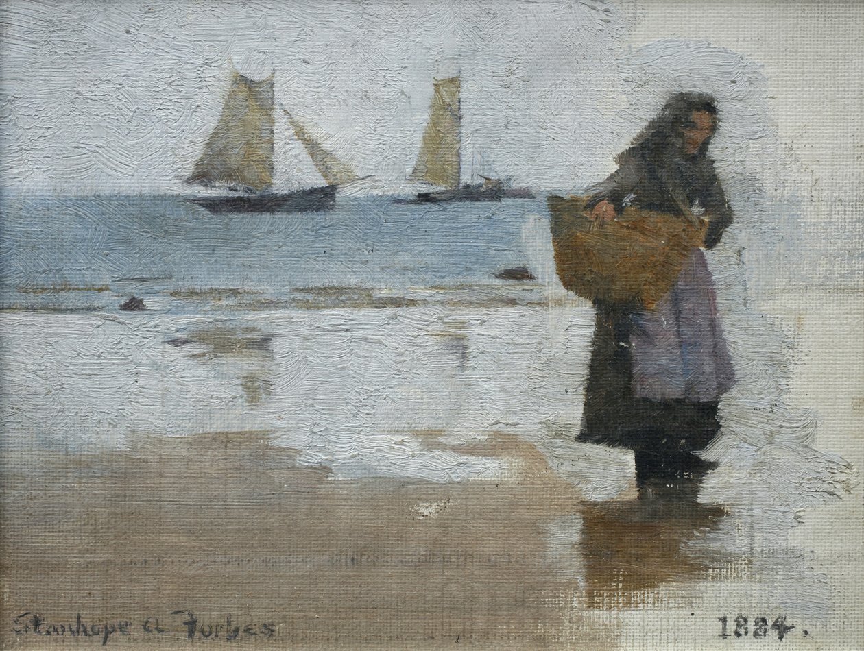 海滩上的女渔民 作者 斯坦霍普·亚历山大·福布斯