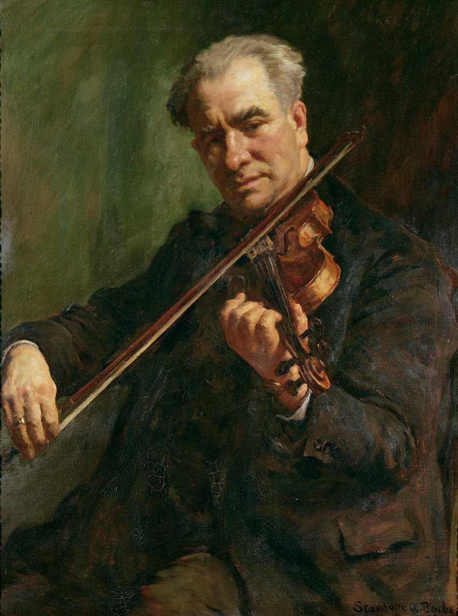 小提琴家：沃尔特·巴恩斯（Walter Barnes），彭赞斯管弦乐团指挥，约1933年 作者 斯坦霍普·亚历山大·福布斯
