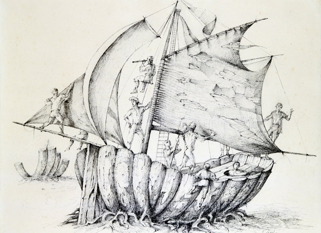 船，c1850-1890 作者 斯坦尼斯拉斯·勒平