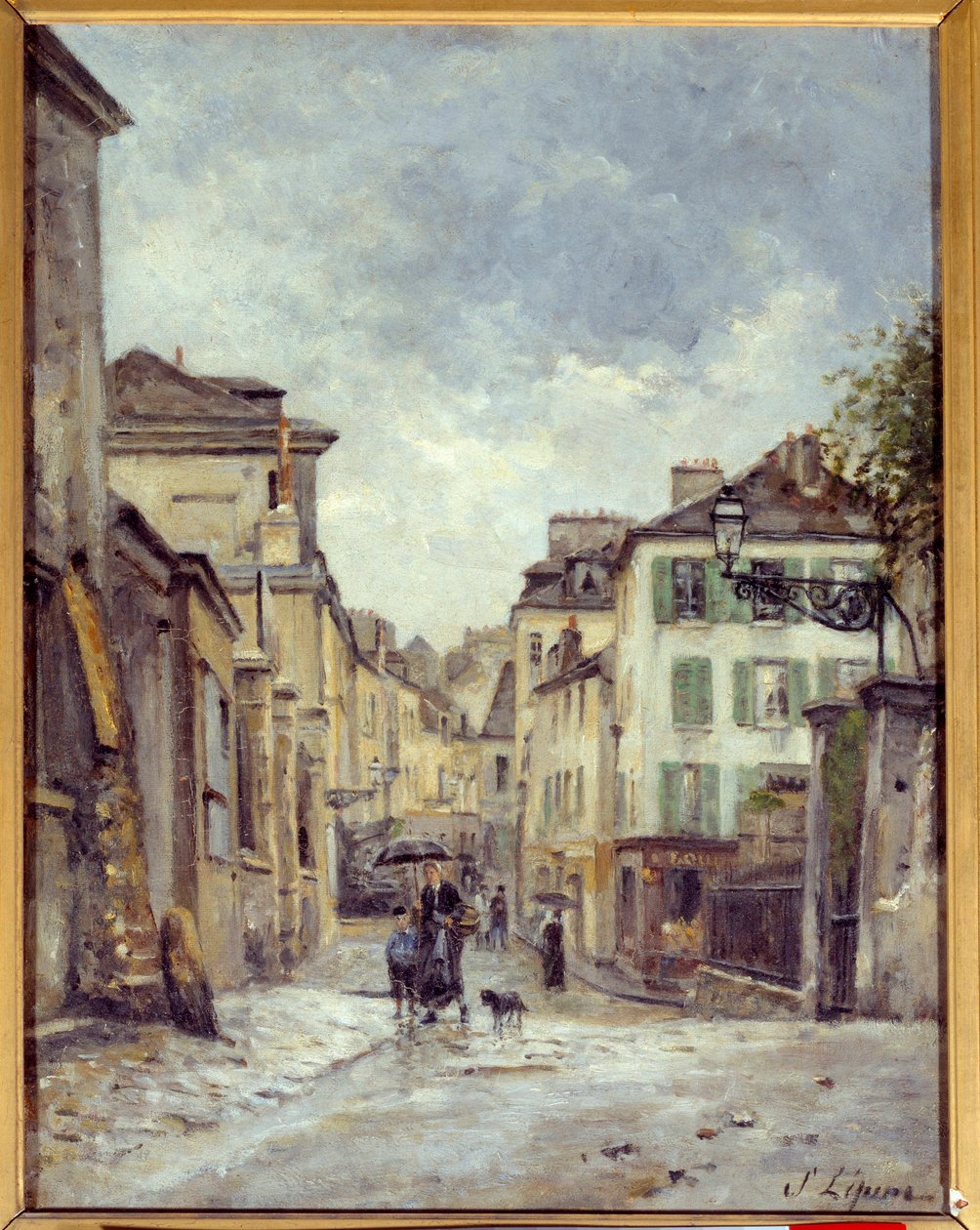 巴黎旧蒙马特大街 斯坦尼斯拉斯·勒平 (1835-1892) 绘画 19 世纪卡昂，美术博物馆 作者 斯坦尼斯拉斯·维克多·爱德华·勒平