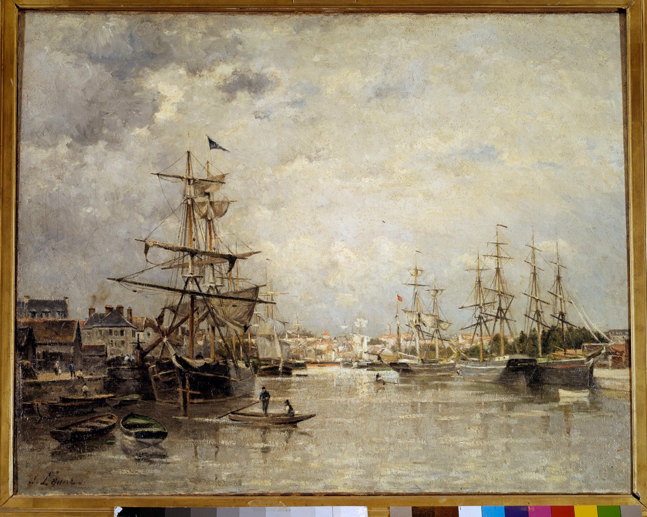 Le port de Caen 画作 Stanislas Lepine (1835-1892) 1859 年 0,72x0,91 m 巴黎，奥赛博物馆 作者 斯坦尼斯拉斯·维克多·爱德华·勒平