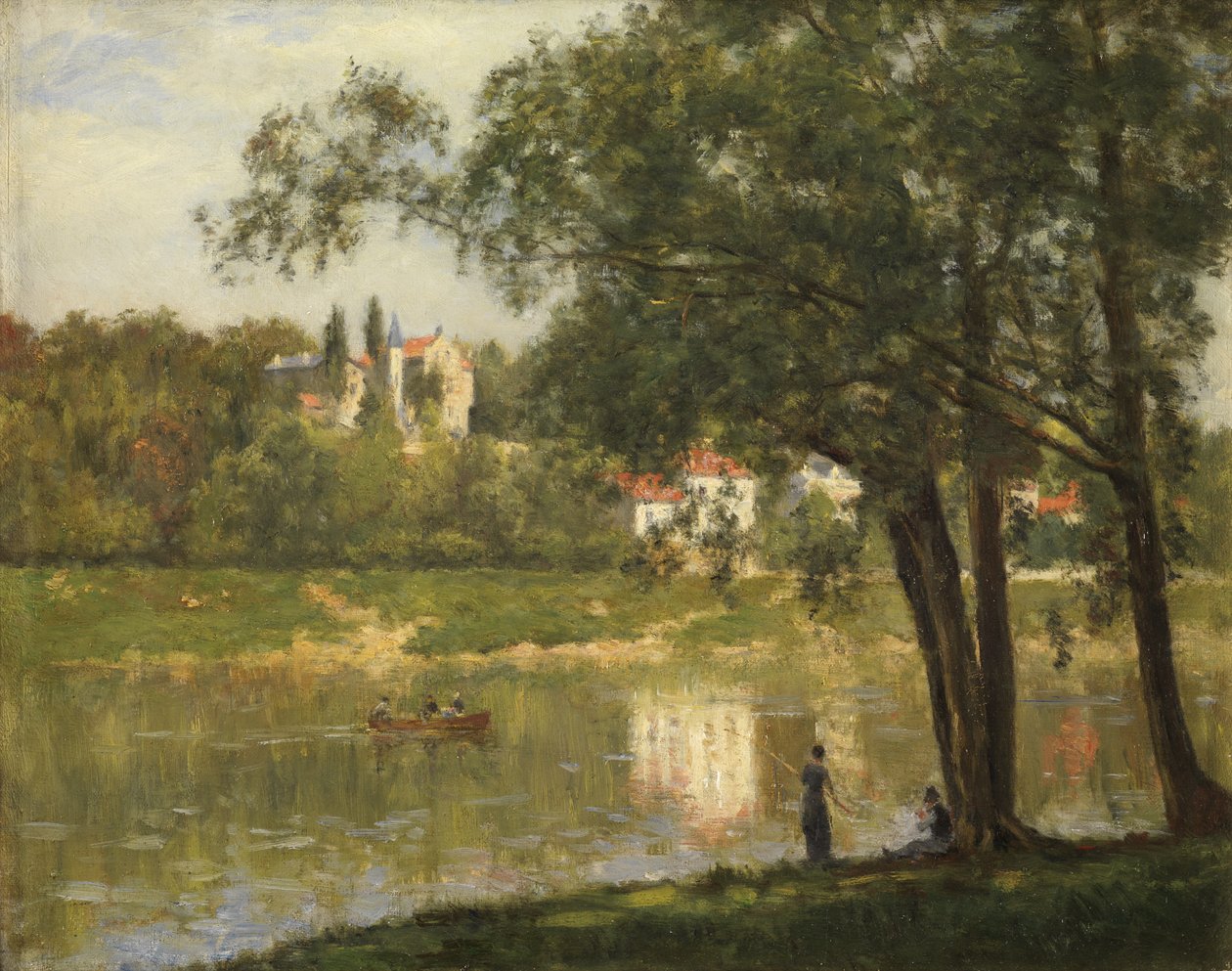 Grande Jatte岛，1877-82 作者 斯坦尼斯拉斯·维克多·爱德华·勒平