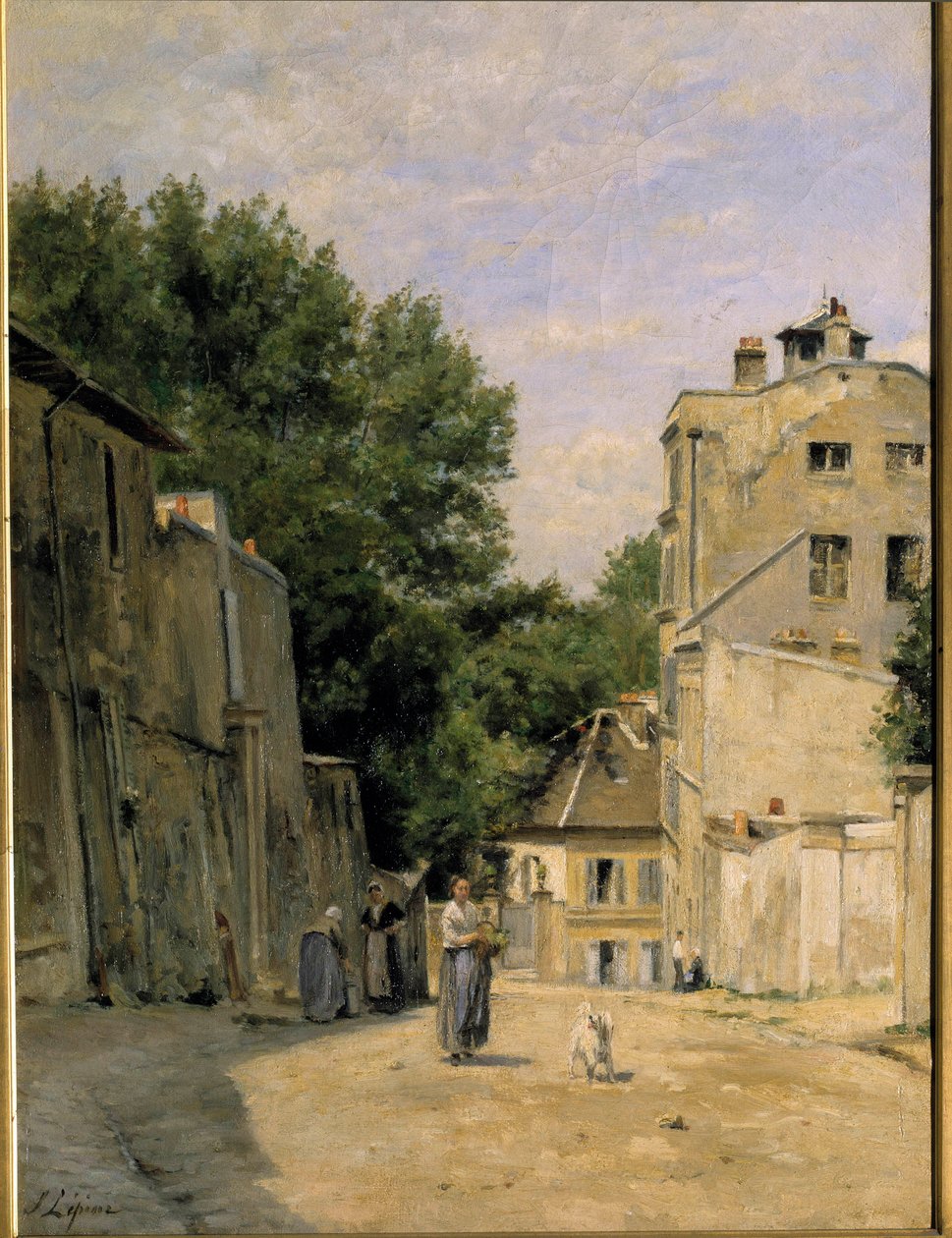 蒙马特，圣文森街，Stanislas Lepine 的画作（1835-1892）。 19 世纪。 暗淡。 0,67x0,48 米。 巴黎，奥赛博物馆 作者 斯坦尼斯拉斯·维克多·爱德华·勒平