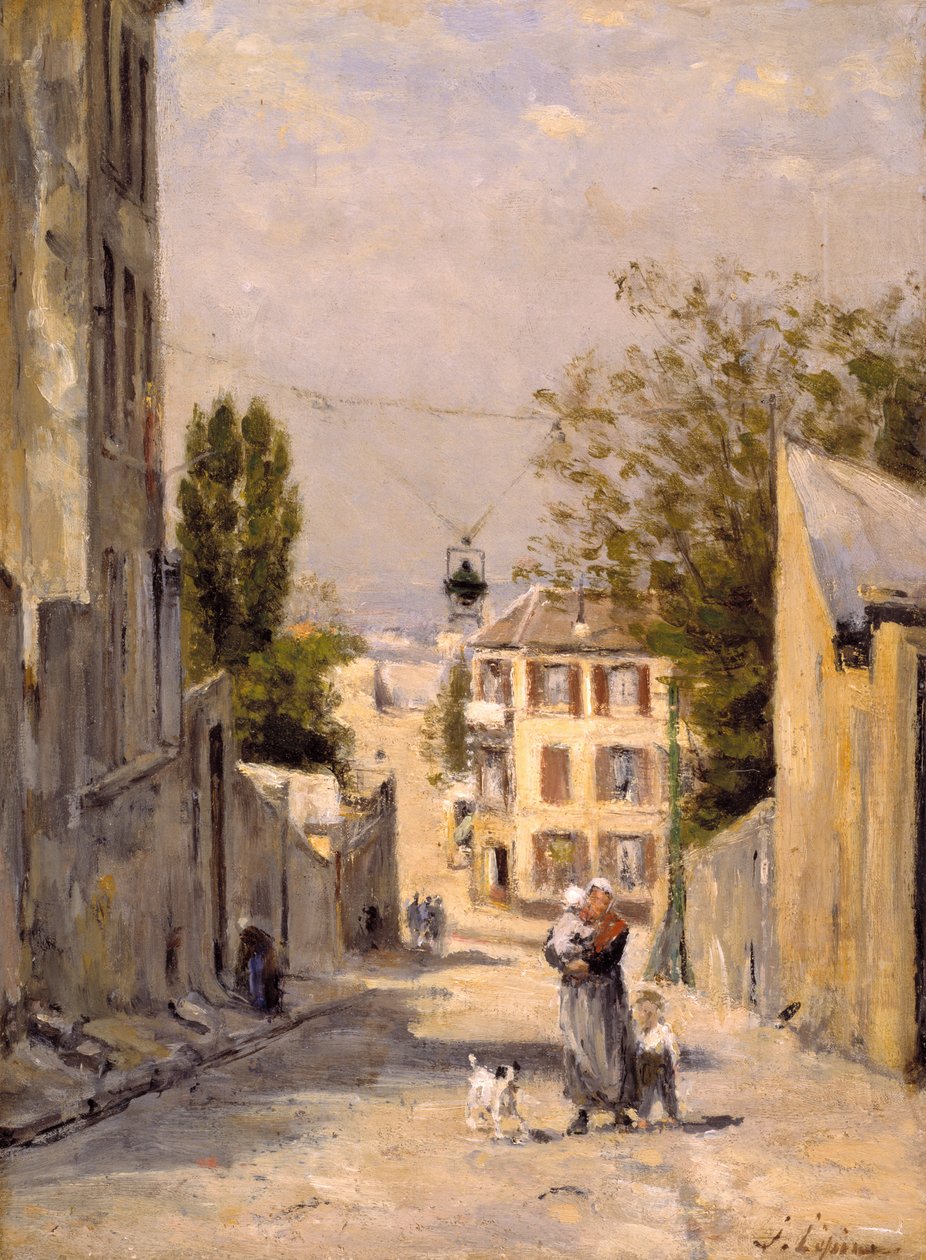 诺文街 (Rue de Norvins)，蒙马特高地 作者 斯坦尼斯拉斯·维克多·爱德华·勒平
