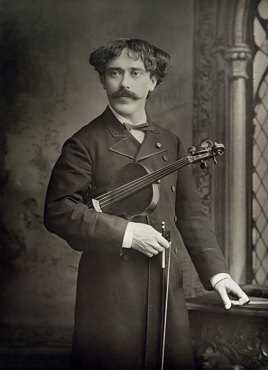 Pablo de Sarasate y Navascues（1844-1908），西班牙小提琴家和作曲家，肖像照片 作者 斯坦尼斯劳斯·瓦勒里