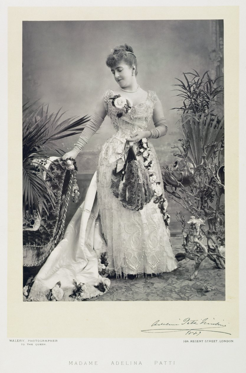 Adelina Patti女士的肖像（1843-1919） 作者 斯坦尼斯劳斯·瓦勒里