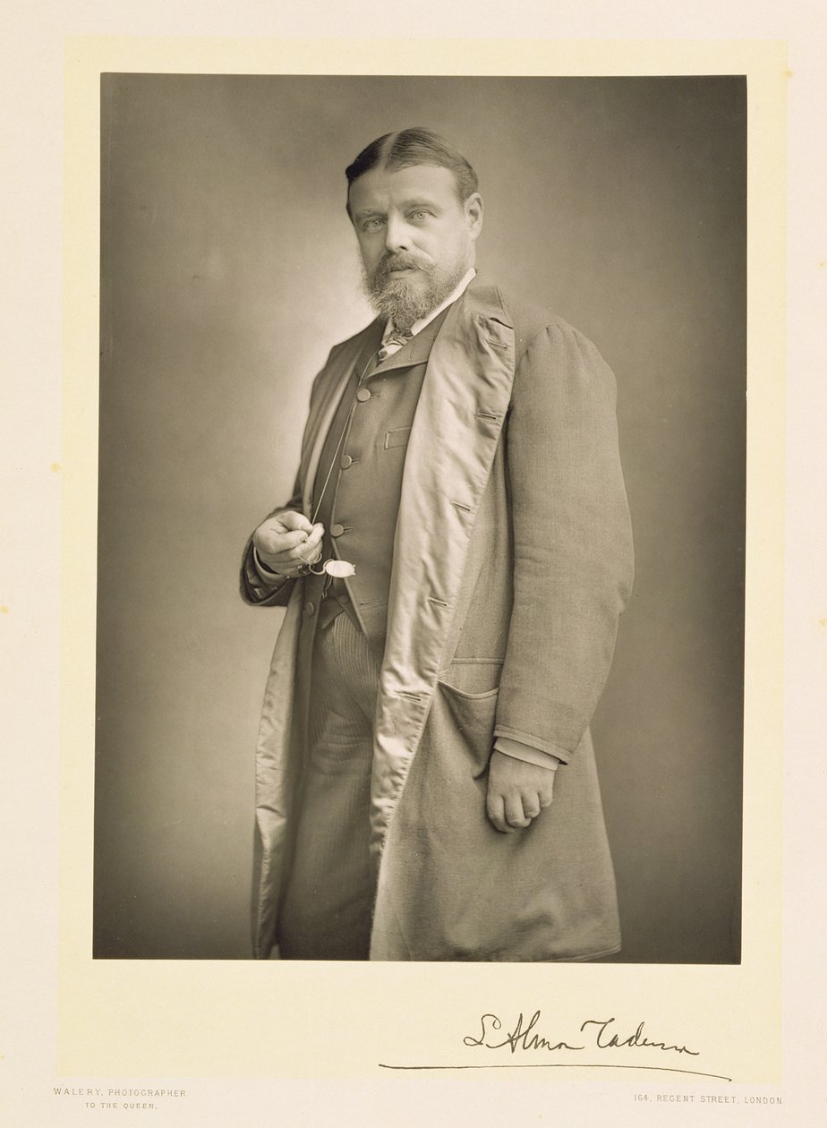 劳伦斯·阿尔玛·塔德玛爵士（1836-1912），画家，肖像照片 作者 斯坦尼斯劳斯·瓦勒里