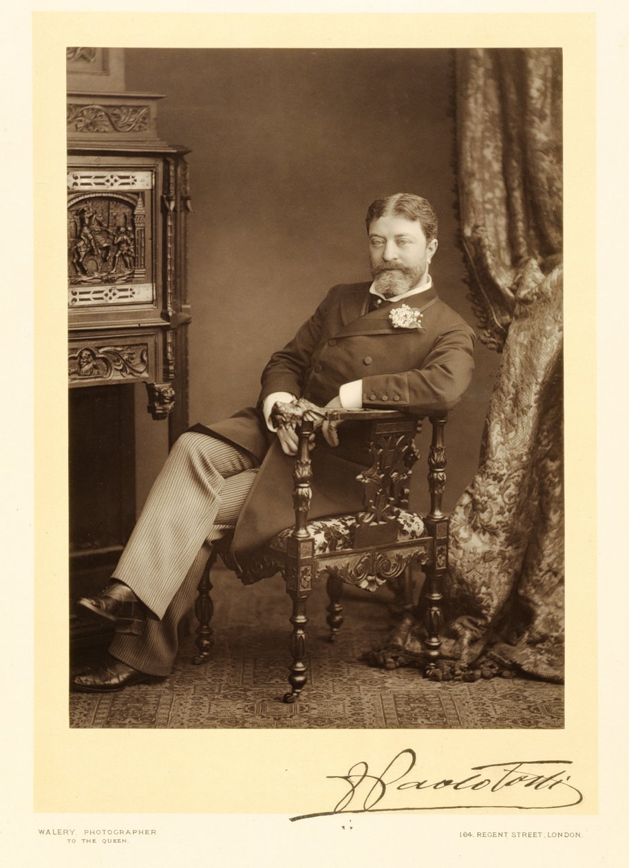 弗朗西斯科·保罗·托斯蒂爵士（1847-1916），歌曲作曲家，肖像照片 作者 斯坦尼斯劳斯·瓦勒里