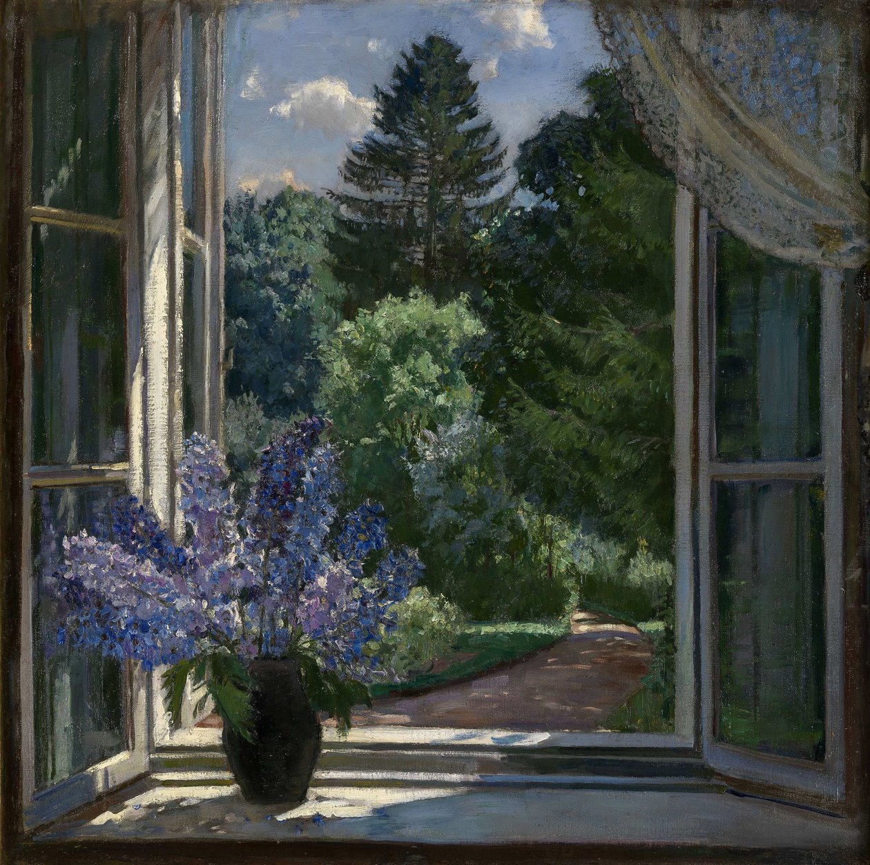 窗外景色，1939年 作者 斯坦尼斯拉夫（Stanislav Julianovic Zukovskij）