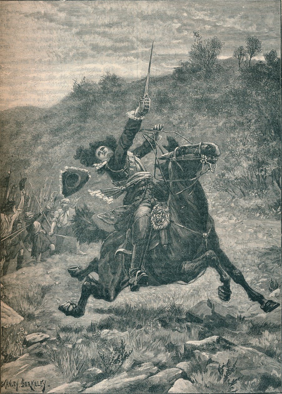 邓迪子爵在苏格兰基里克兰基战役中的最后负责人，1689年，1905年 作者 斯坦利伯克利