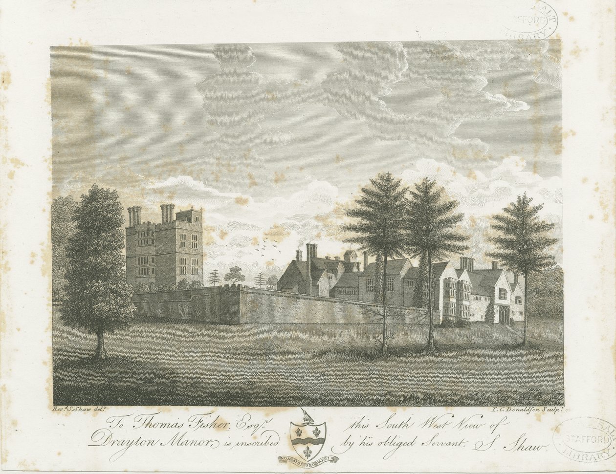 德雷顿·巴塞特（Drayton Bassett）-“德雷顿庄园”：雕刻，nd [1795] 作者 斯蒂宾肖