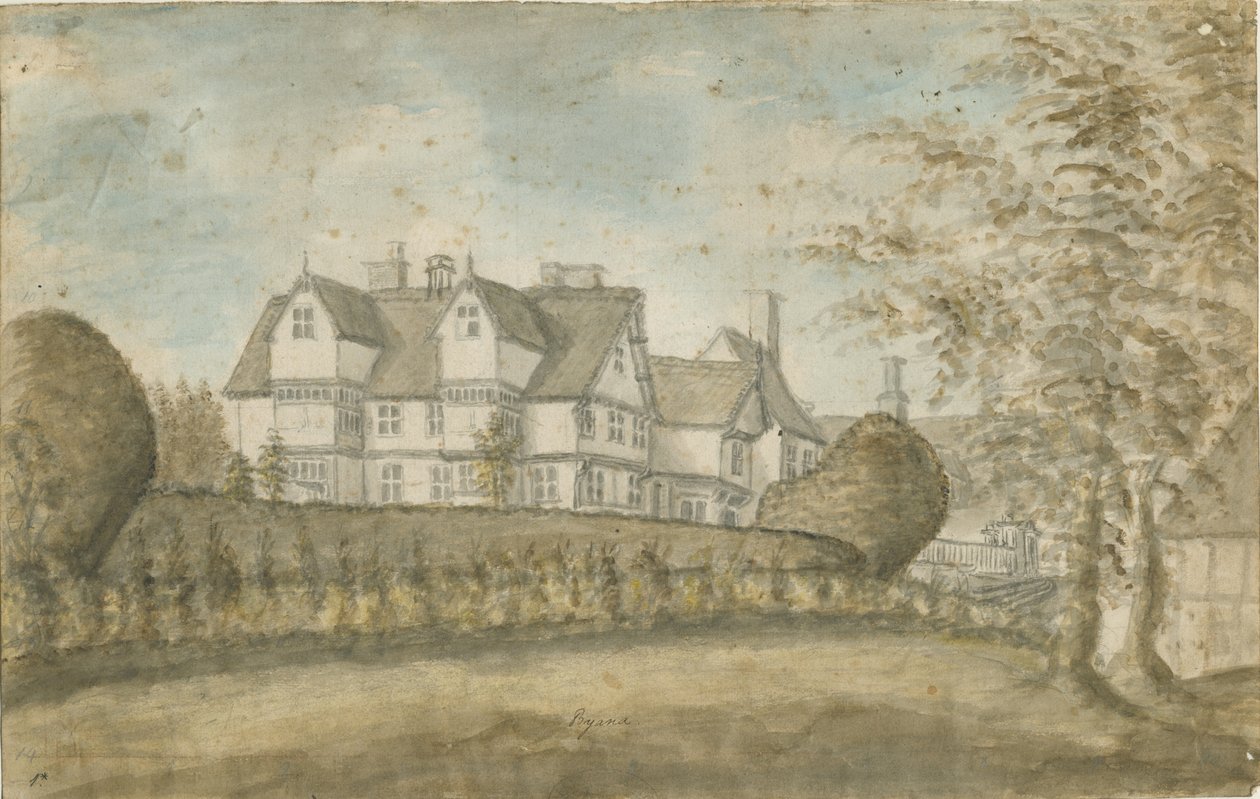 Eccleshall-Biana Hall：水彩画，nd [1795] 作者 斯蒂宾肖