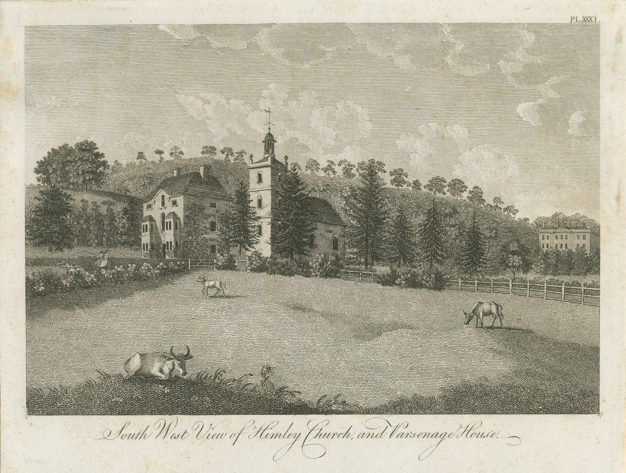 Himley教堂和牧师：版画，[1762-1798]（印刷） 作者 斯蒂宾肖