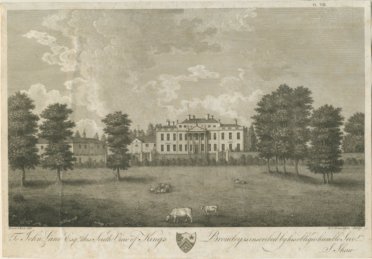 国王布罗姆利·霍尔（Kings Bromley Hall）：版画[17] 96（印刷） 作者 斯蒂宾肖