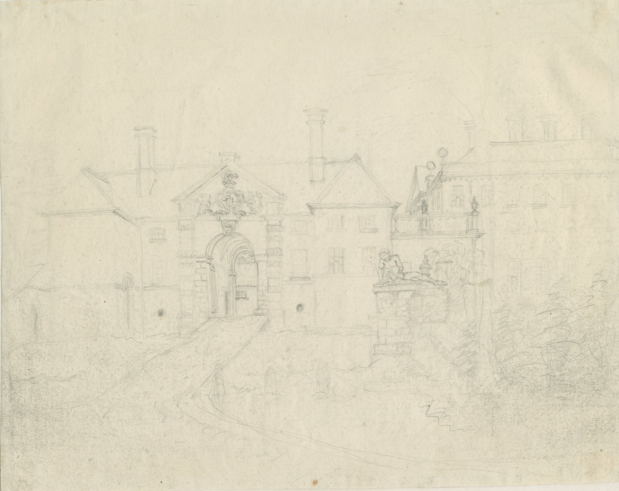 Patshull House：铅笔素描，[[1762-1802] 作者 斯蒂宾肖