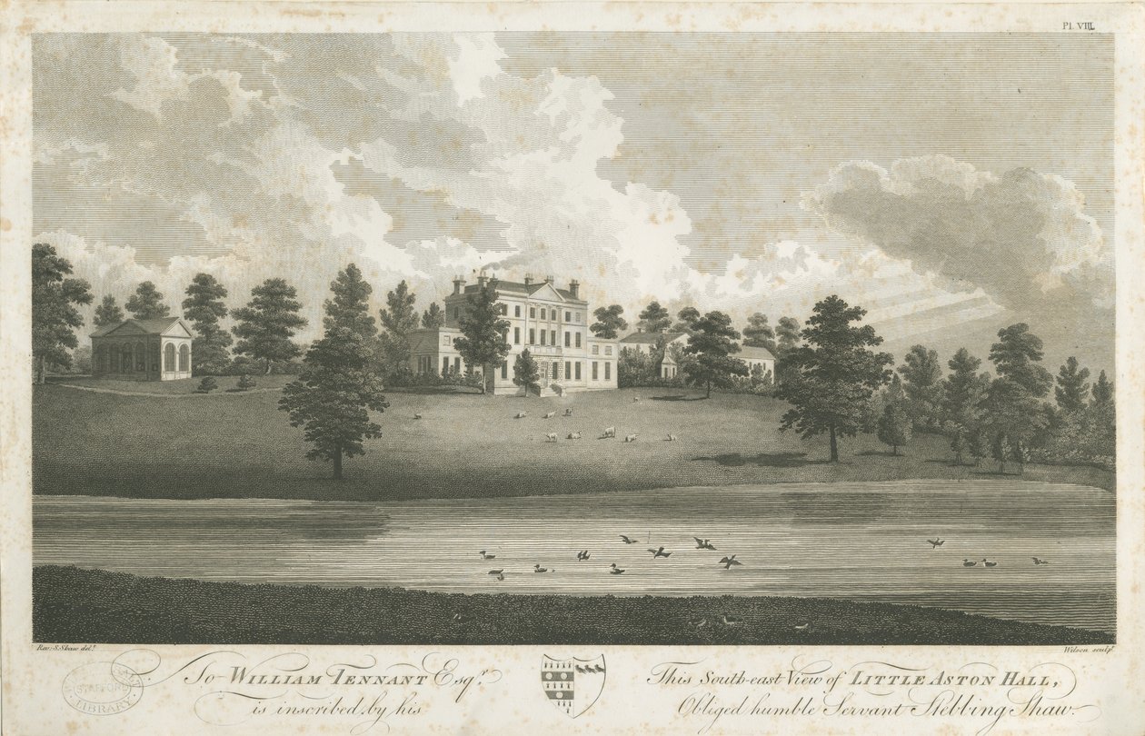 Shenstone-Little Aston Hall：雕刻，nd [1762-1798]（印刷） 作者 斯蒂宾肖