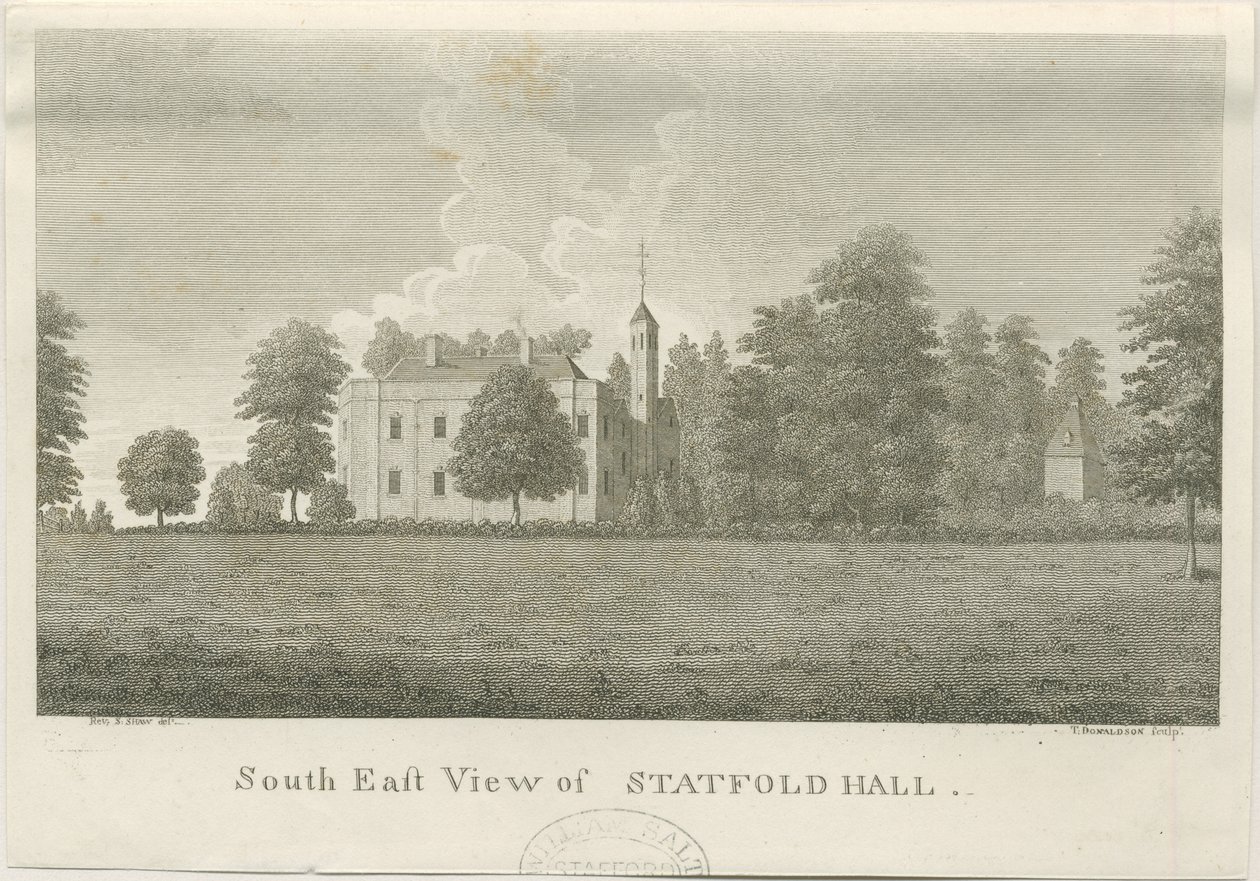 Statfold Hall：雕刻，nd [1762-1798]（印刷） 作者 斯蒂宾肖